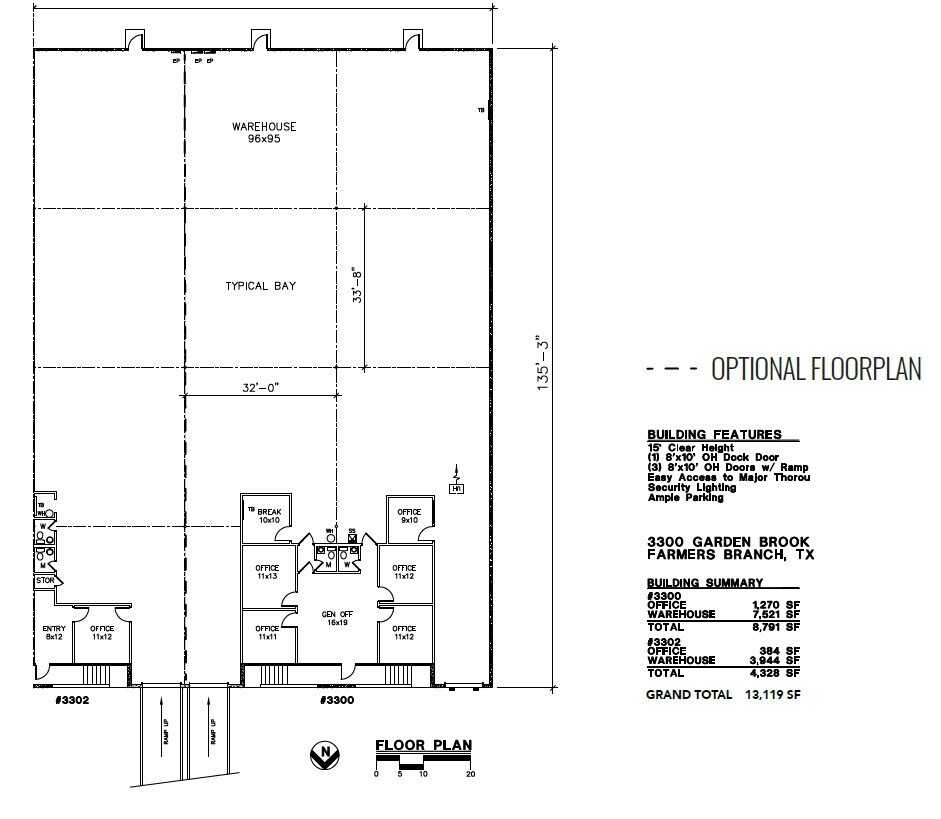 3109 Garden Brook Dr, Farmers Branch, TX à louer Plan d’étage– Image 1 sur 1