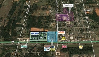2426 N Hawkins, Choctaw, OK - Vue aérienne vue de carte