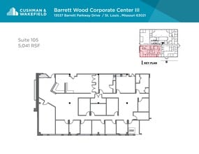 13537 Barrett Parkway Dr, Ballwin, MO à louer Plan de site– Image 1 sur 1