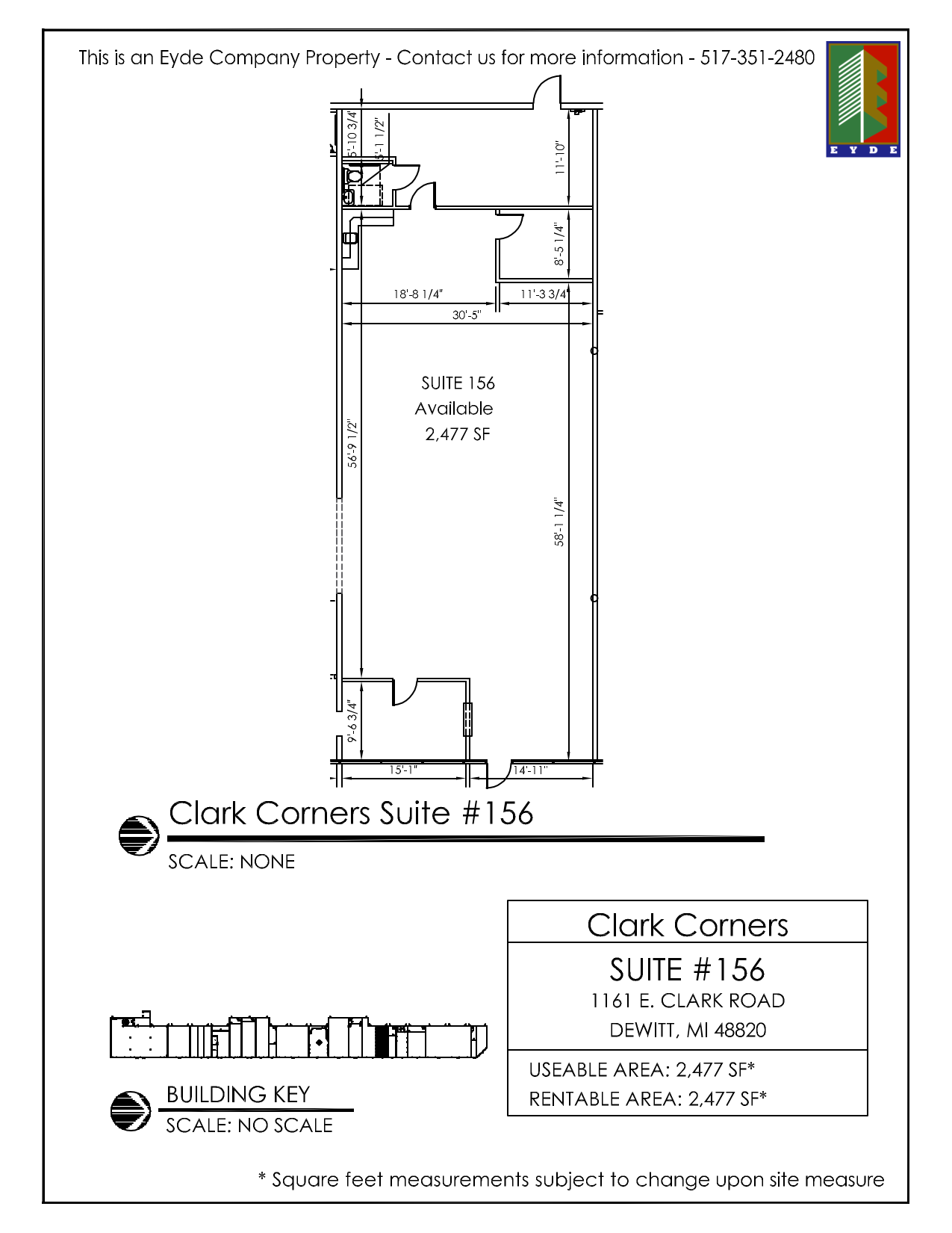 1161 E Clark Rd, Dewitt, MI à louer Plan d’étage– Image 1 sur 1