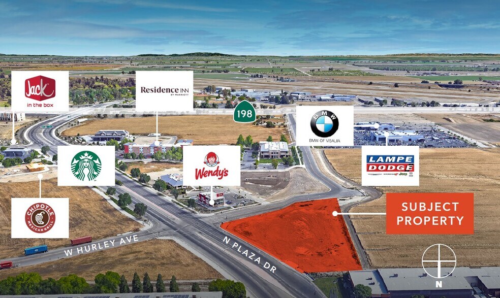 NWC Plaza & Hurley, Visalia, CA à louer - Photo de l’immeuble – Image 1 sur 5