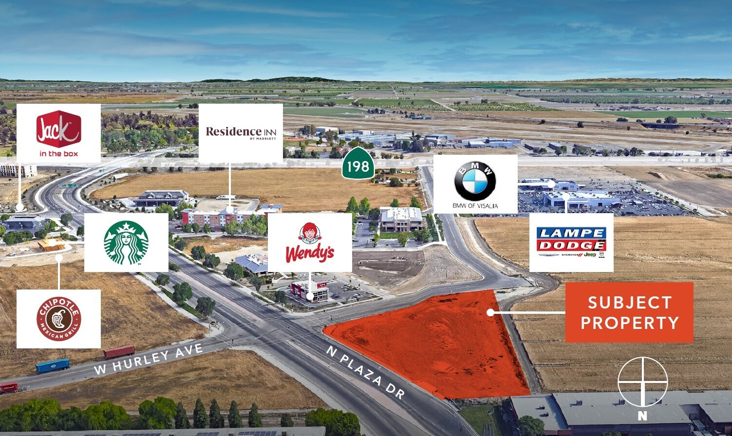 NWC Plaza & Hurley, Visalia, CA à louer Photo de l’immeuble– Image 1 sur 6