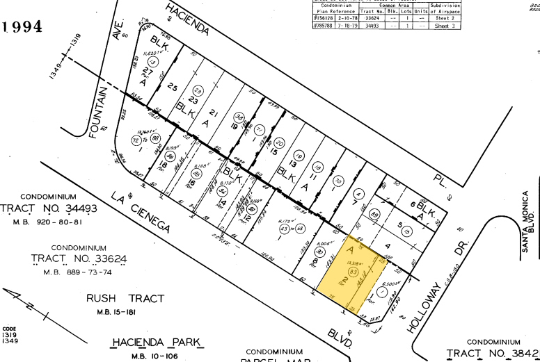 1106 N La Cienega Blvd, West Hollywood, CA à louer - Plan cadastral – Image 2 sur 8