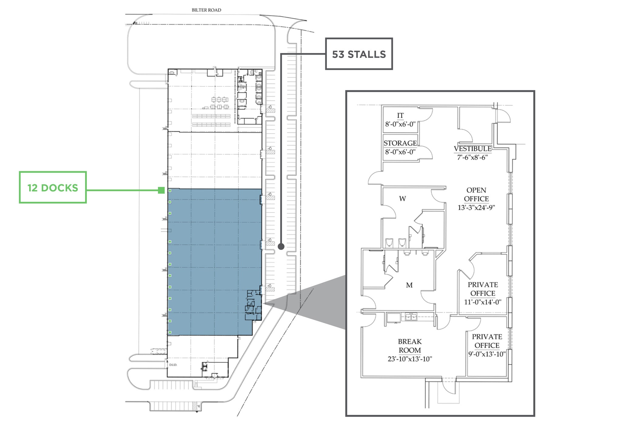 1207 Bilter Rd, Aurora, IL à louer Plan de site– Image 1 sur 1