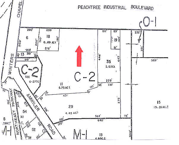 7094 Peachtree Industrial Blvd, Peachtree Corners, GA à louer - Plan cadastral – Image 3 sur 23