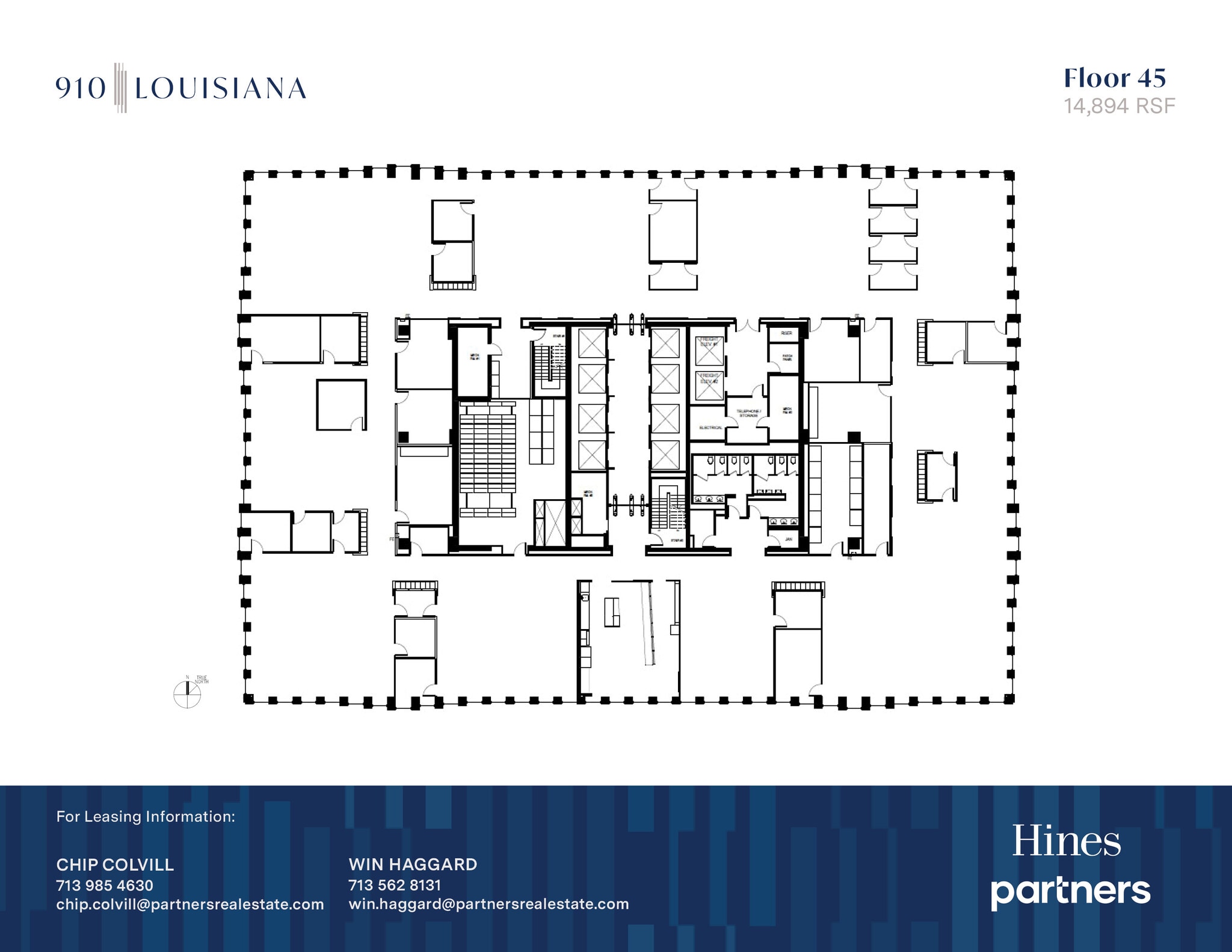 910 Louisiana St, Houston, TX à louer Plan d’étage– Image 1 sur 1