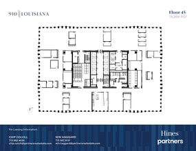 910 Louisiana St, Houston, TX à louer Plan d’étage– Image 1 sur 1