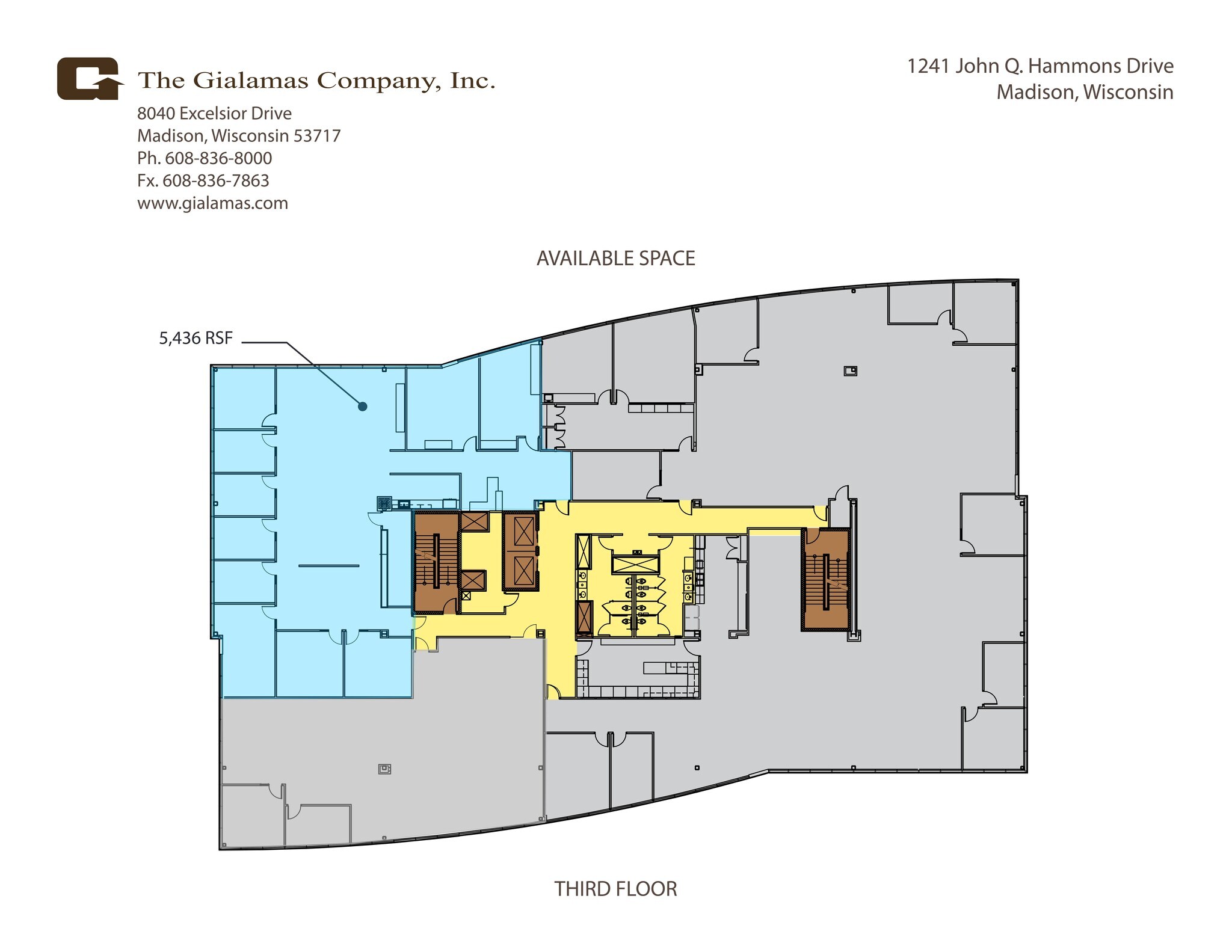 1241 John Q Hammons Dr, Madison, WI à louer Plan de site– Image 1 sur 1