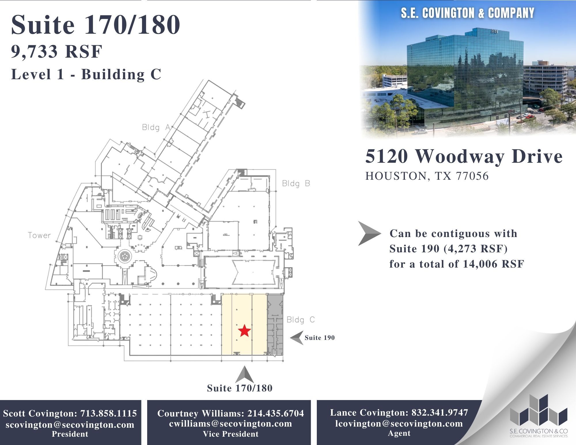 5120 Woodway Dr, Houston, TX à louer Plan d’étage– Image 1 sur 2