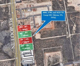 Plus de détails pour 4800 4700 and 4620 NE 338 loop, Odessa, TX - Terrain à vendre
