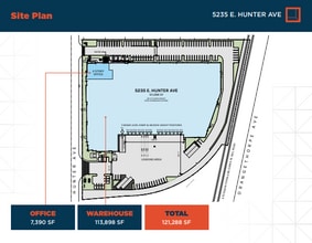 5235 E Hunter Ave, Anaheim, CA à louer Plan de site– Image 1 sur 2