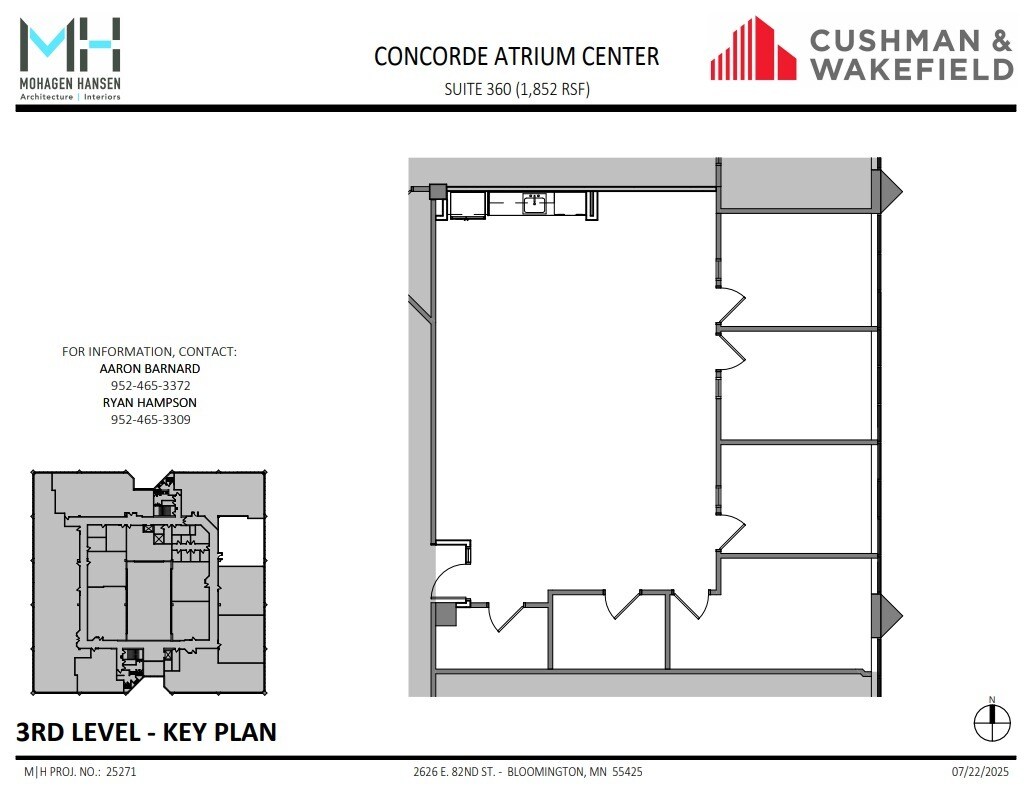 2626 E 82nd St, Bloomington, MN à louer Plan d’étage– Image 1 sur 1