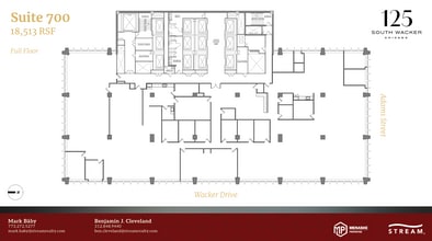 125 S Wacker Dr, Chicago, IL à louer Plan d’étage– Image 1 sur 1