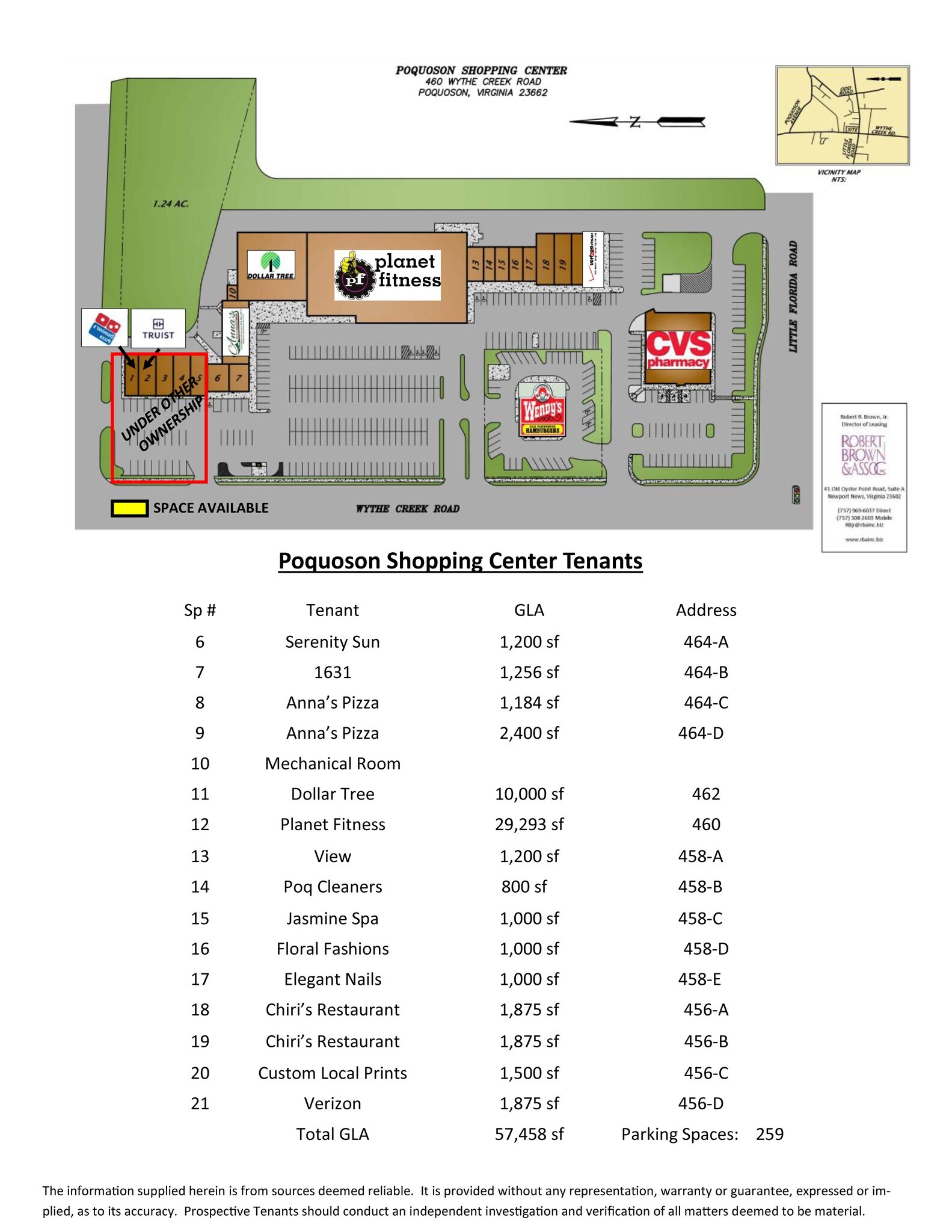 460 Wythe Creek Rd, Poquoson, VA à louer Plan de site– Image 1 sur 2