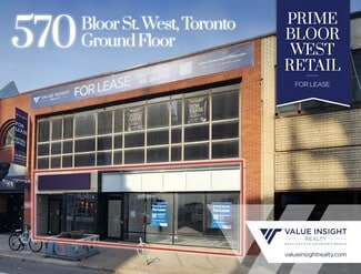Plus de détails pour 568-570 Bloor St W, Toronto, ON - Bureau/Local commercial à louer