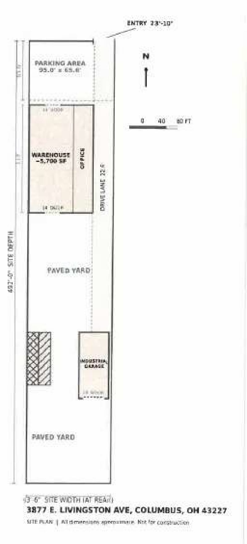 3887 E Livingston Ave, Columbus, OH à louer Plan d’étage– Image 1 sur 1