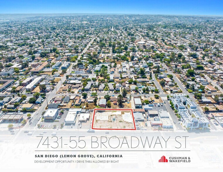 7431-7455 Broadway, Lemon Grove, CA à vendre - Photo principale – Image 1 sur 4