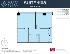 11 E Adams St, Chicago, IL à louer Plan d’étage– Image 1 sur 6