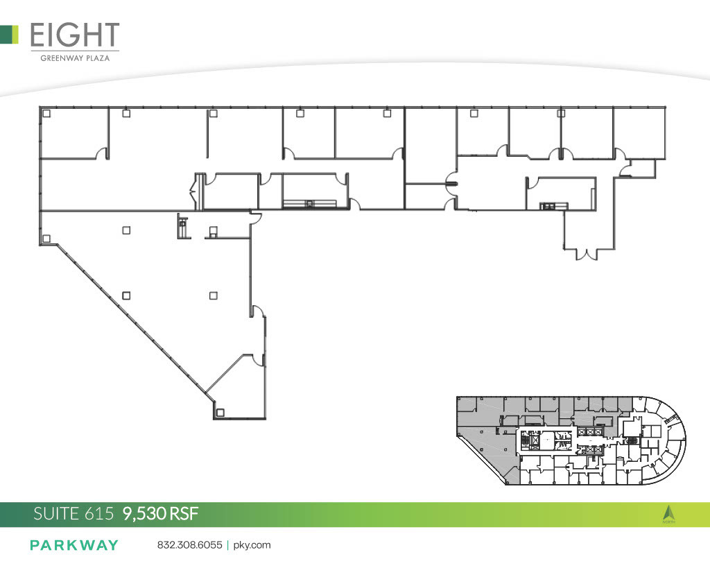 8 Greenway Plz, Houston, TX à louer Plan d’étage– Image 1 sur 1