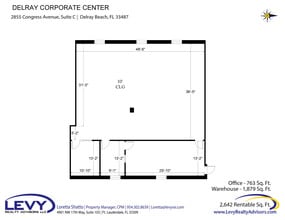 2855-2915 S Congress Ave, Delray Beach, FL à louer Plan d’étage– Image 2 sur 4