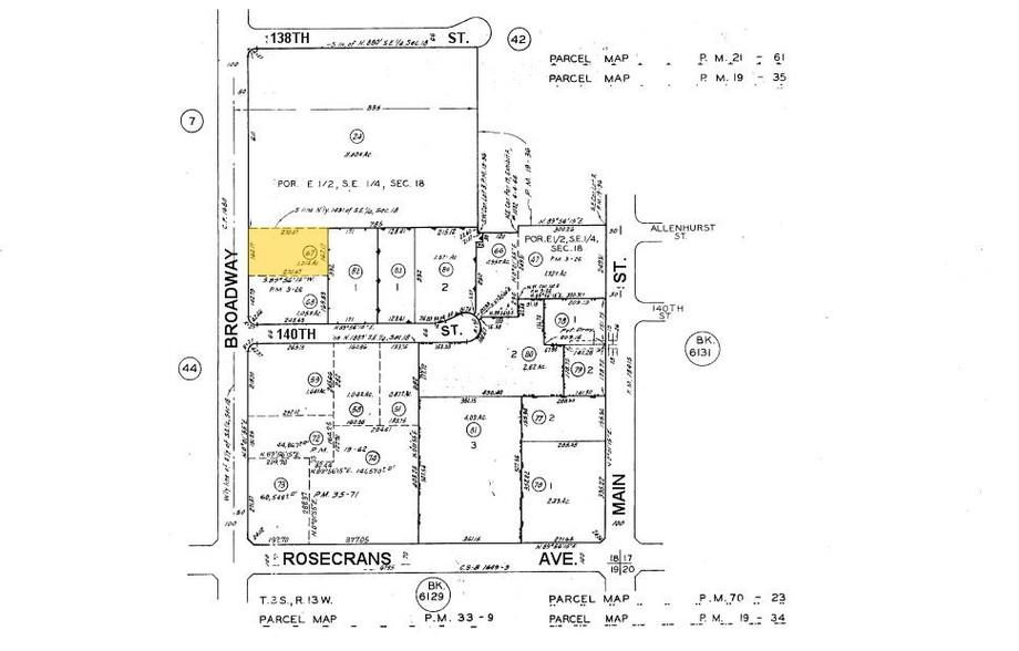 13920 S Broadway, Los Angeles, CA à louer - Plan cadastral – Image 3 sur 4