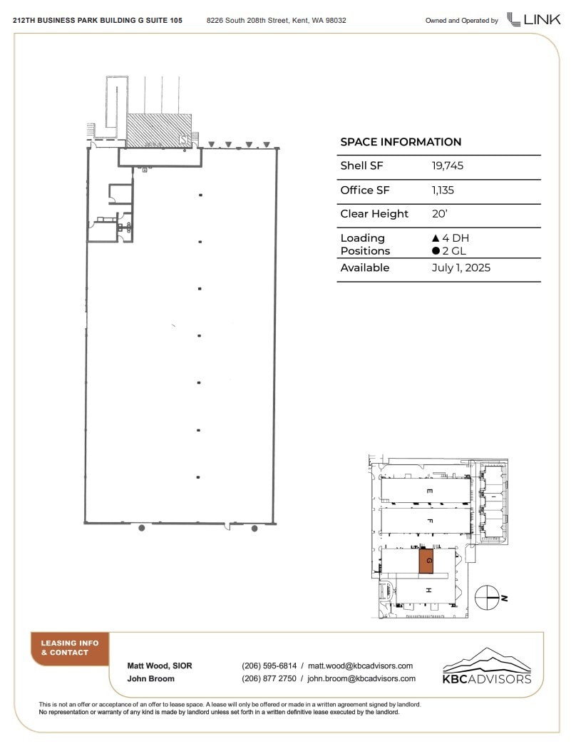 7817 S 210th St, Kent, WA à louer Plan d’étage– Image 1 sur 1
