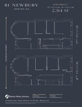 81 Newbury St, Boston, MA à louer Plan d’étage– Image 1 sur 4