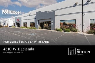 Plus de détails pour 4510 W Hacienda Ave, Las Vegas, NV - Industriel/Logistique à louer