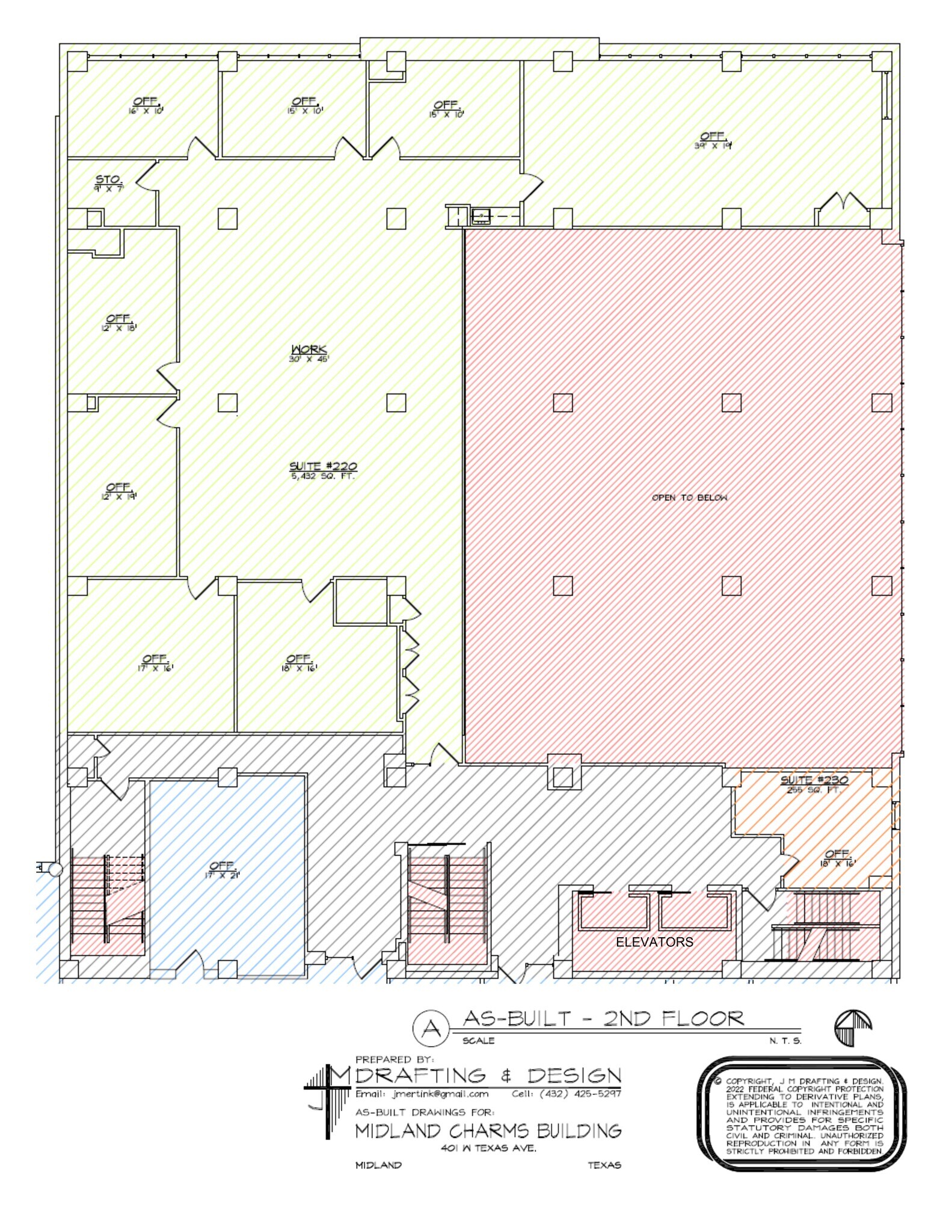 401 W Texas Ave, Midland, TX à louer Plan de site– Image 1 sur 1
