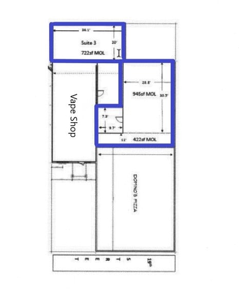 819 SW 19th St, Oklahoma City, OK à louer - Plan d’étage – Image 3 sur 5