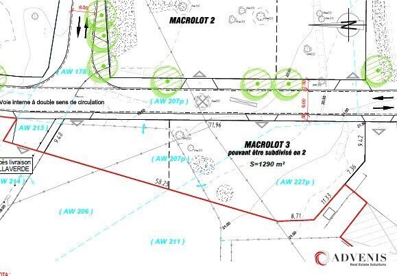 Terrain dans Ambarès-et-Lagrave à vendre Plan de site– Image 1 sur 7