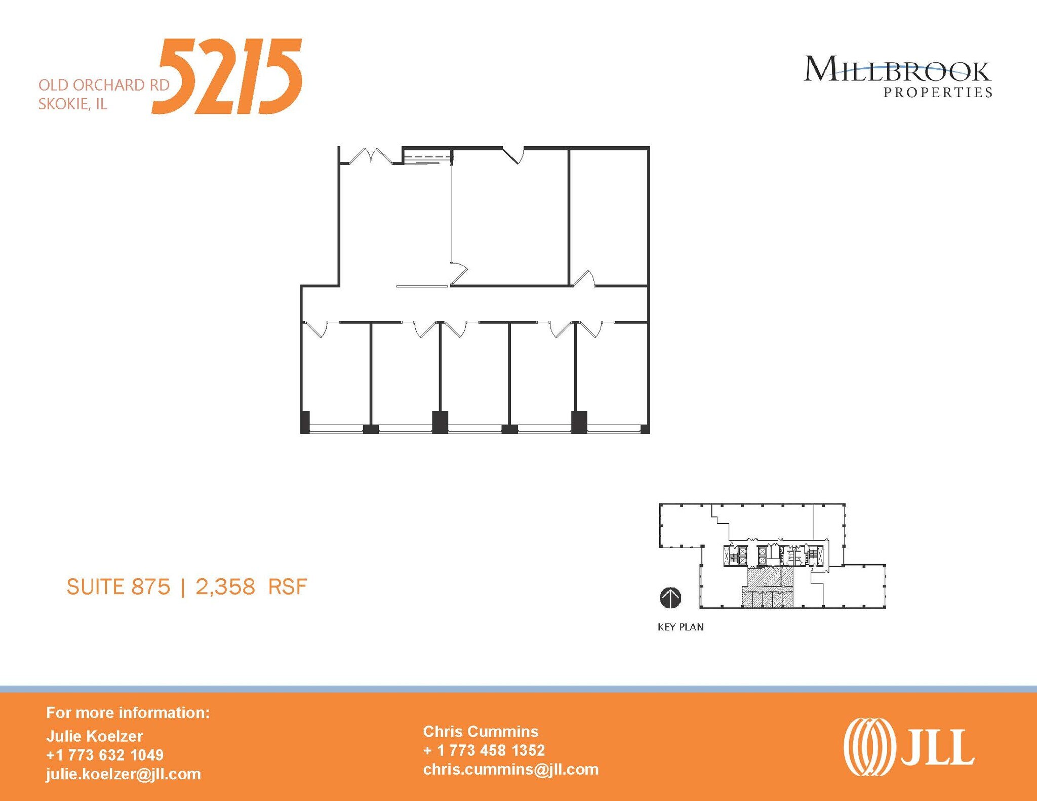 5215 Old Orchard Rd, Skokie, IL à louer Plan d’étage– Image 1 sur 1