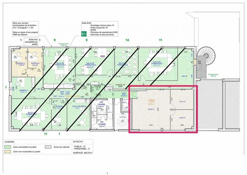 Bureau dans Strasbourg à vendre - Plan d’étage – Image 3 sur 3