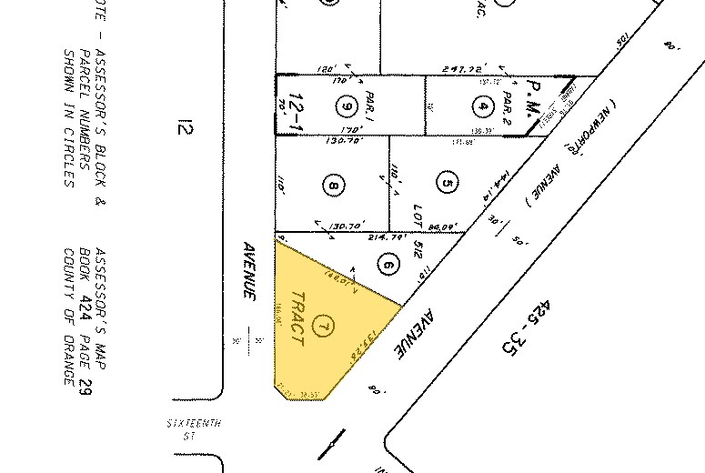 1603 Superior Ave, Costa Mesa, CA à vendre - Plan cadastral – Image 2 sur 2
