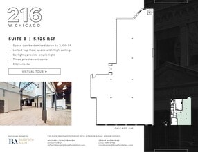 210-216 W Chicago Ave, Chicago, IL à louer Plan d’étage– Image 1 sur 10