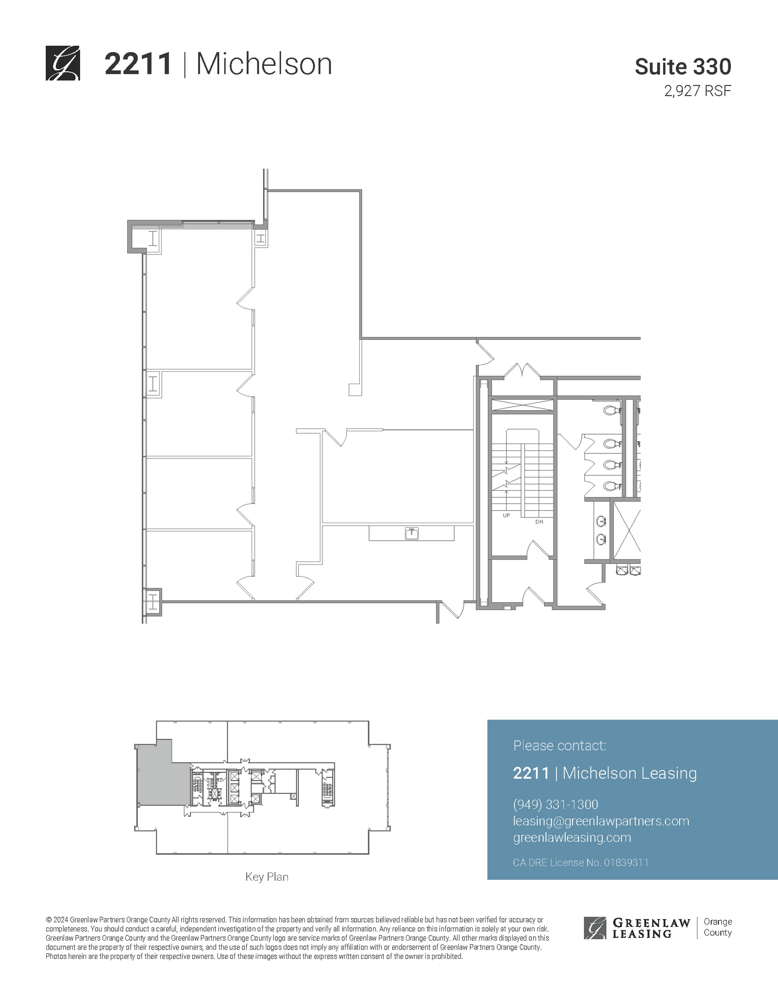 18301 Von Karman Ave, Irvine, CA à louer Plan d’étage– Image 1 sur 1