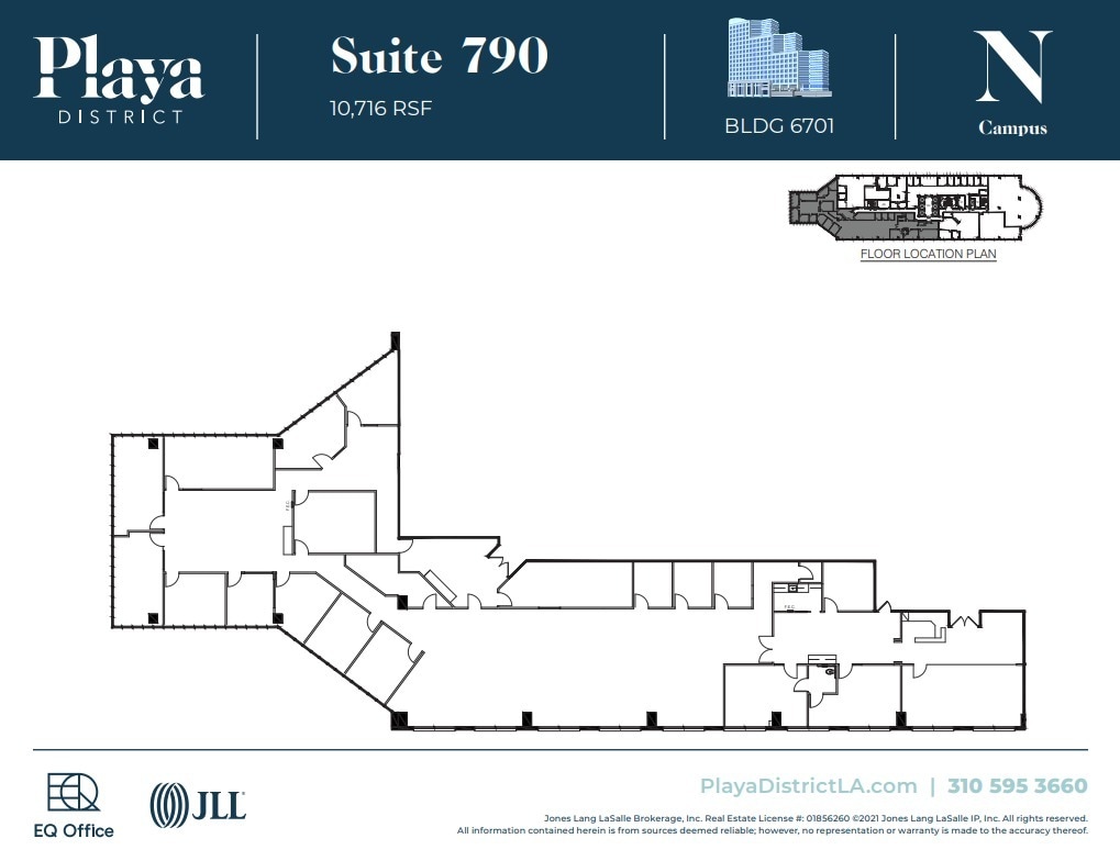 6100 Center Dr, Los Angeles, CA à louer Plan d’étage– Image 1 sur 1