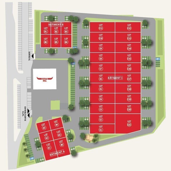 Local d’activités dans Avrainville à louer - Plan d’étage – Image 3 sur 3