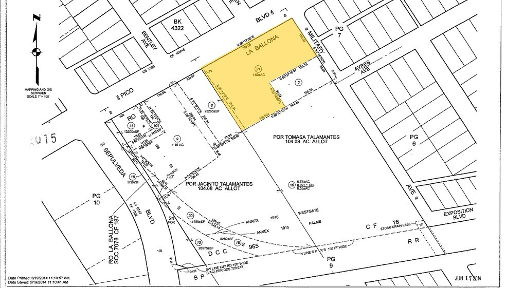 11040 W Pico Blvd, Los Angeles, CA à louer - Plan cadastral – Image 2 sur 29