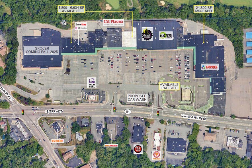 1500-1666 Diamond Hill Rd, Woonsocket, RI à louer - Photo de l’immeuble – Image 3 sur 3