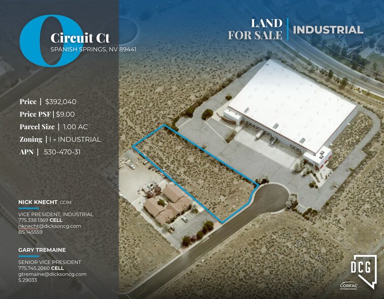 Circuit Ct, Spanish Springs, NV à vendre - Photo de l’immeuble – Image 1 sur 2
