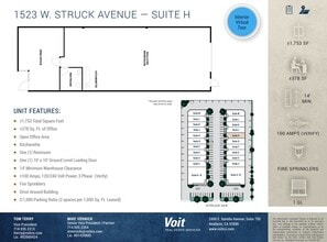 1523 W Struck Ave, Orange, CA à louer Plan d’étage– Image 1 sur 1