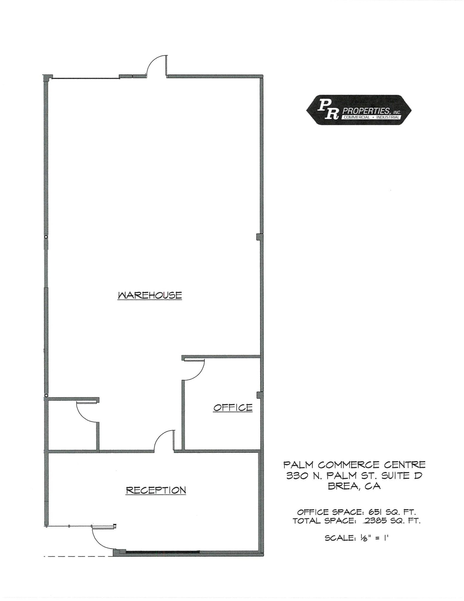 370 N Palm St, Brea, CA à louer Plan de site– Image 1 sur 2