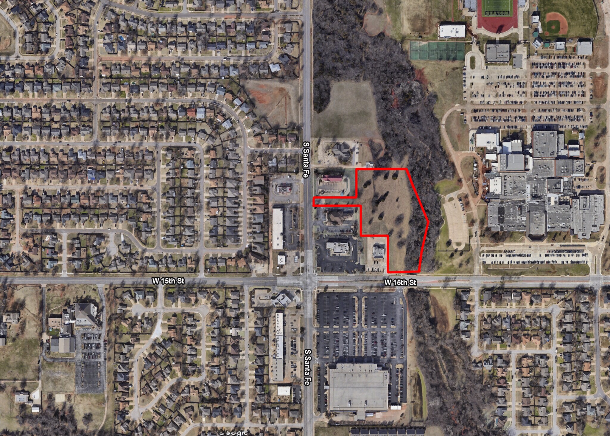 S Santa Fe Ave & W 15th St, Edmond, OK à vendre Photo principale– Image 1 sur 2