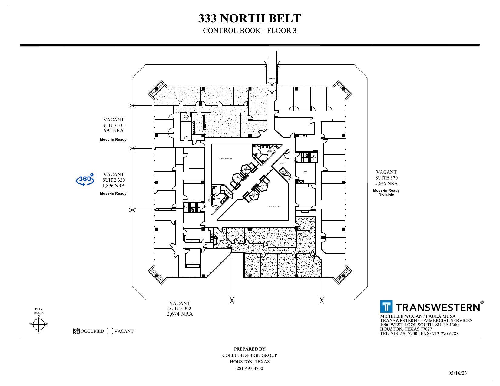 333 N Sam Houston Pky E, Houston, TX à louer Plan d’étage– Image 1 sur 1