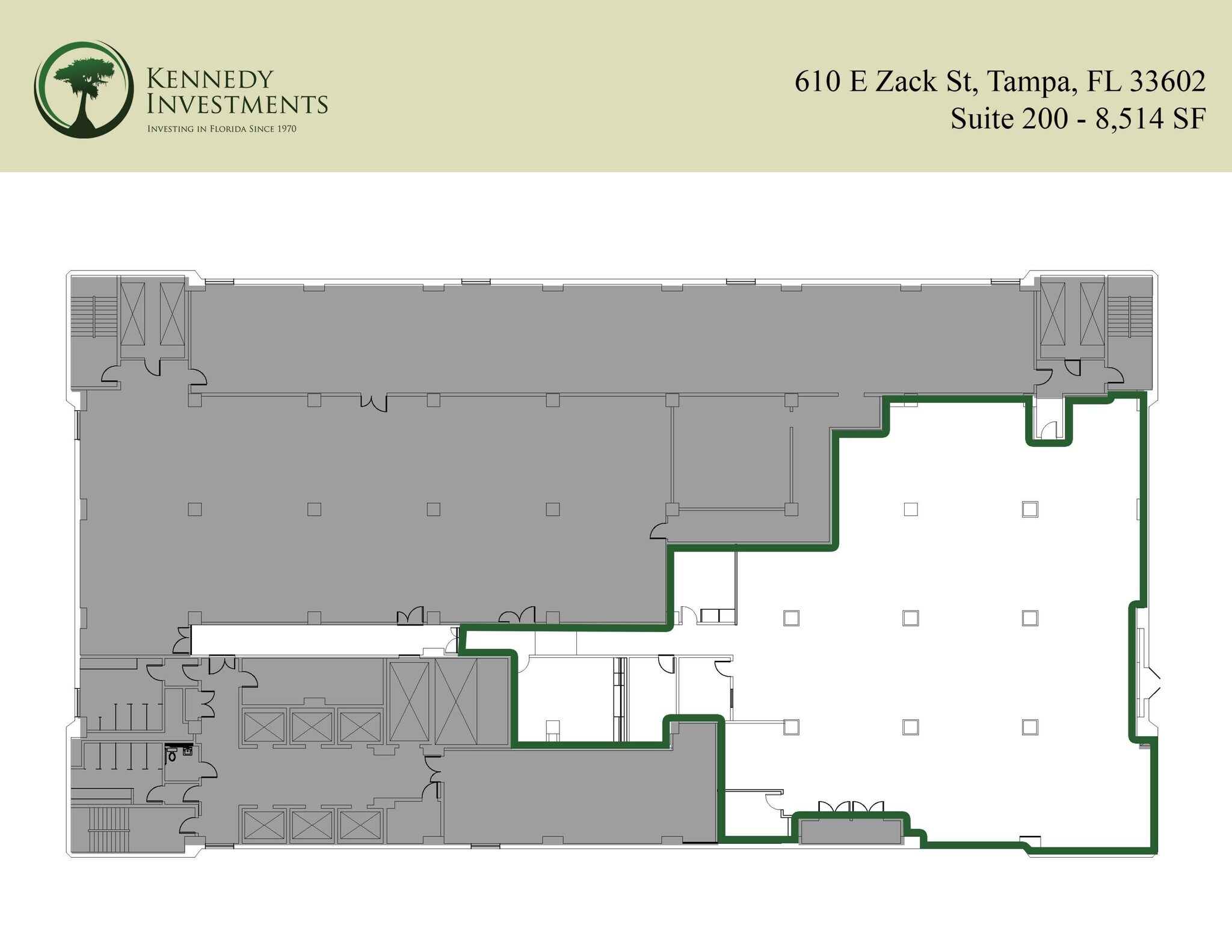 610 E Zack St, Tampa, FL à louer Plan de site– Image 1 sur 1
