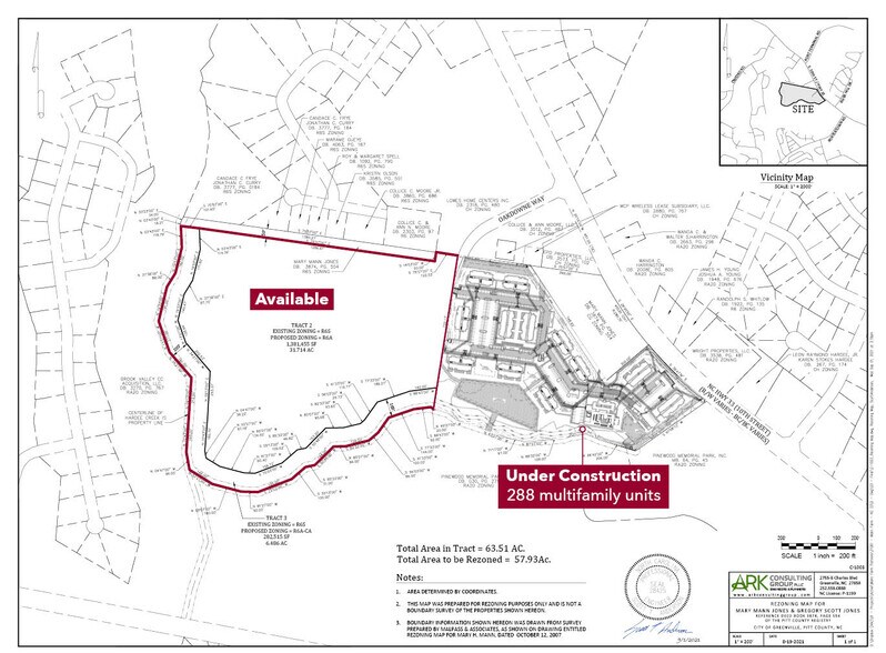 0 Mann Farm Rd, Greenville, NC à vendre - Plan cadastral – Image 3 sur 4