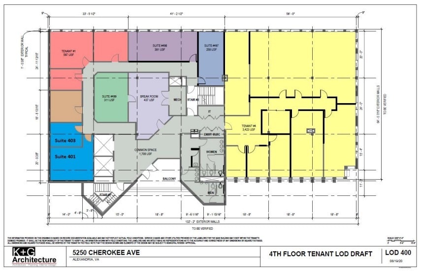 5250 Cherokee Ave, Alexandria, VA à louer Plan d’étage– Image 1 sur 1