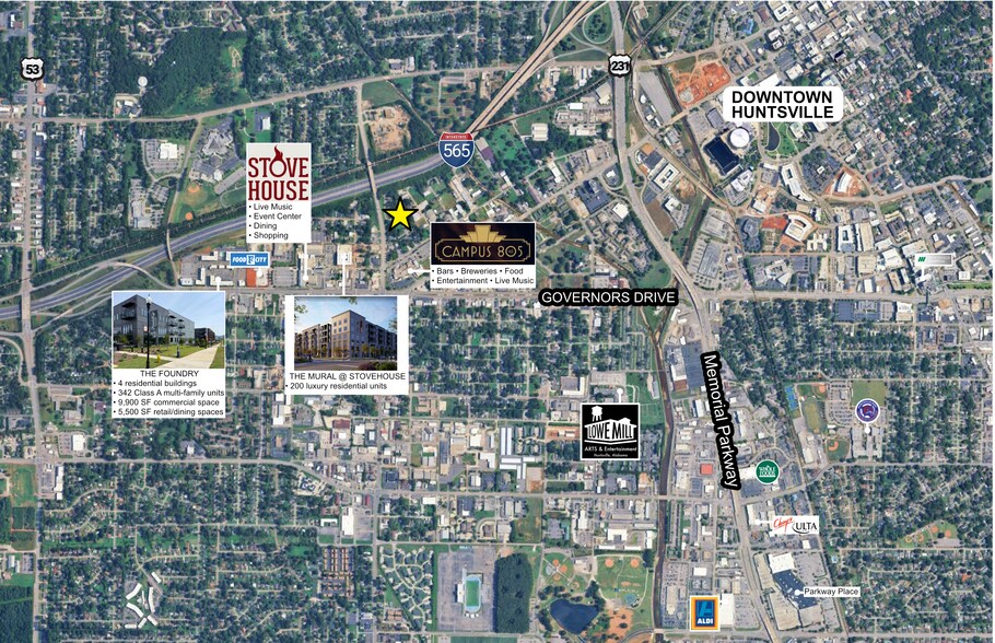302 Triana Blvd NW, Huntsville, AL à vendre - Photo de l’immeuble – Image 2 sur 2