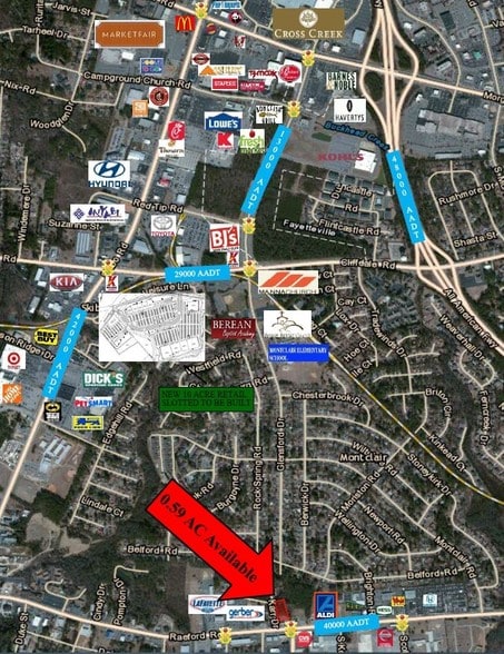 903-905 Karr Dr, Fayetteville, NC à vendre - Aérien – Image 2 sur 5